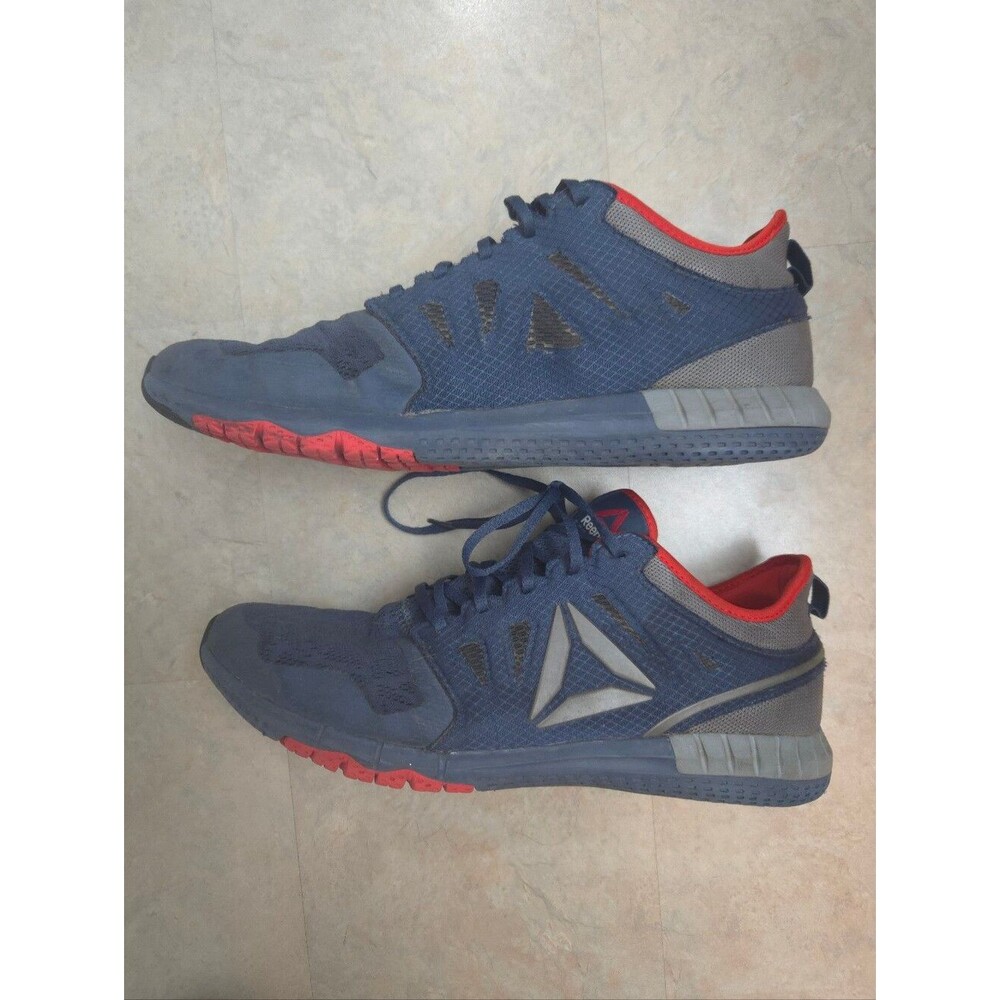 Reebok Men's Zprint 3D Smog Blue Solar Red AR0395 Running Shoe Size 11.5